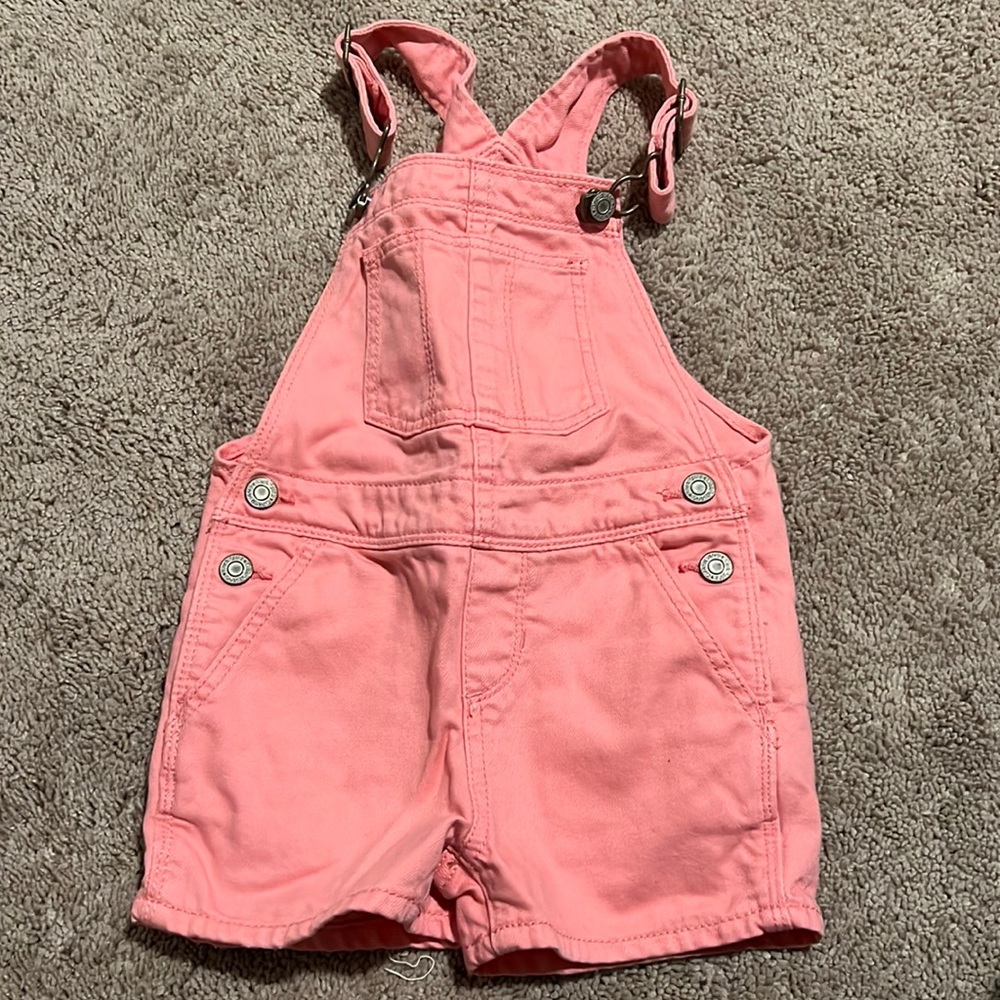 Baby Gap 18-24 month pink short overalls